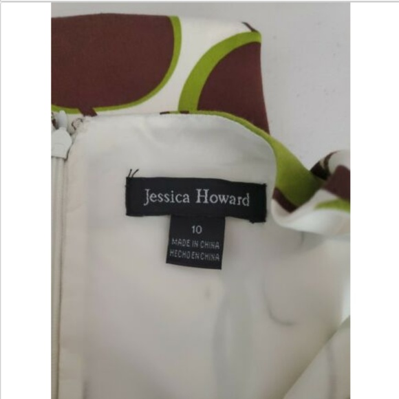 Jessica Howard Sz 10 Dress Mini Tie Waist White - Picture 6 of 7
